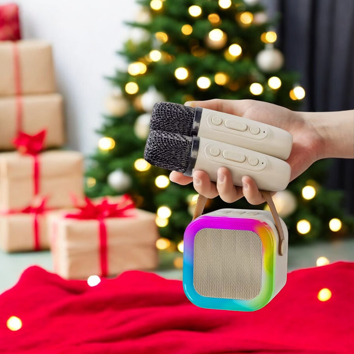 Karaoke Music box with 2 microphones colored Bluetooth